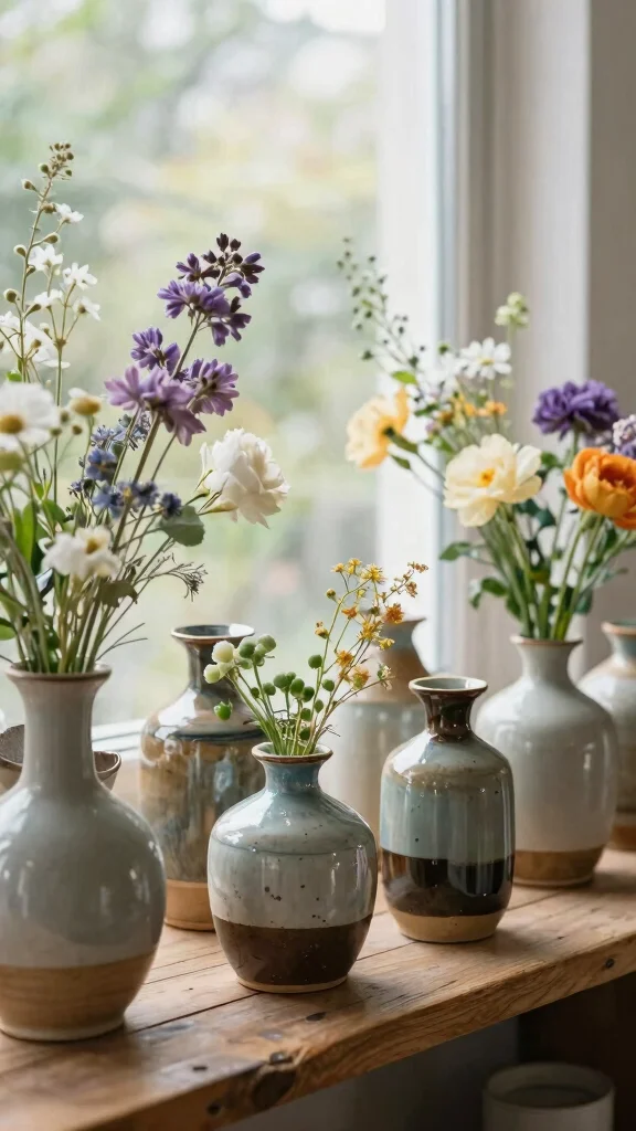 12 Modern Vase Ideas for a Clean Minimal Design-Forward Home - 9. Handmade Pottery Vases 1