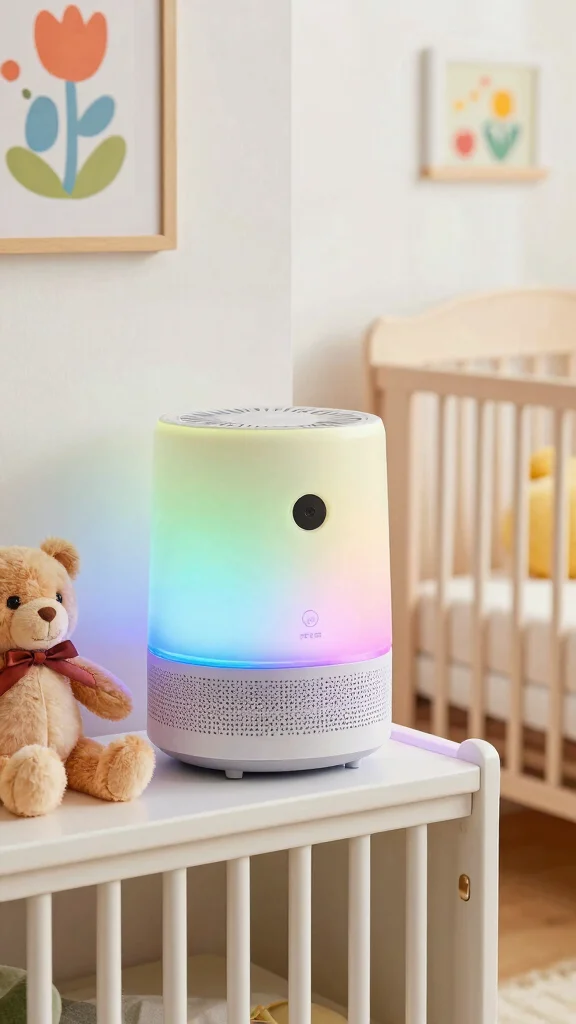 12 Nursery Air Purifier Ideas for Cleaner Safer Air Around Babies - 11. Color-Changing Air Purifiers 1