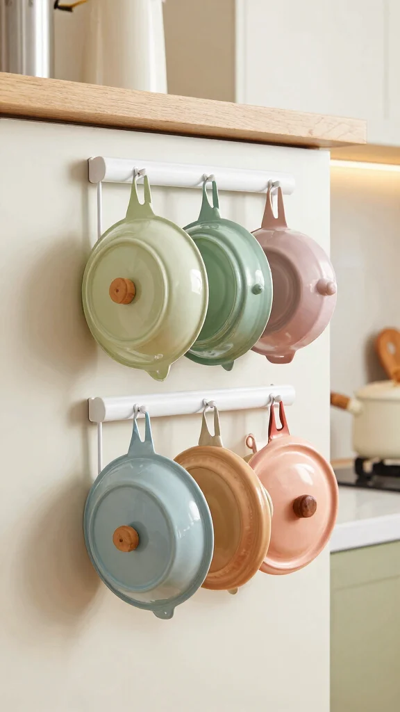 12 Pot Lid Organizer Ideas for Cabinets Drawers and Inside Doors - 1. Over-the-Door Rack for Maximum Space Utilization 1