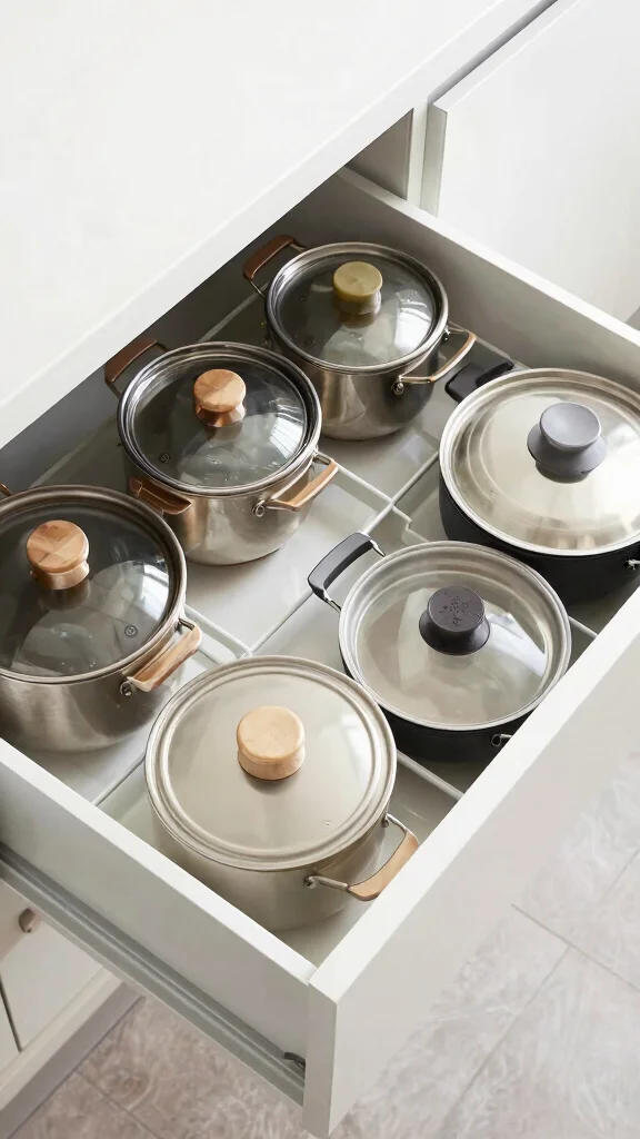 12 Pot Organizer Ideas for a Tidy Functional Kitchen Storage Setup - 6. Drawer Dividers 1