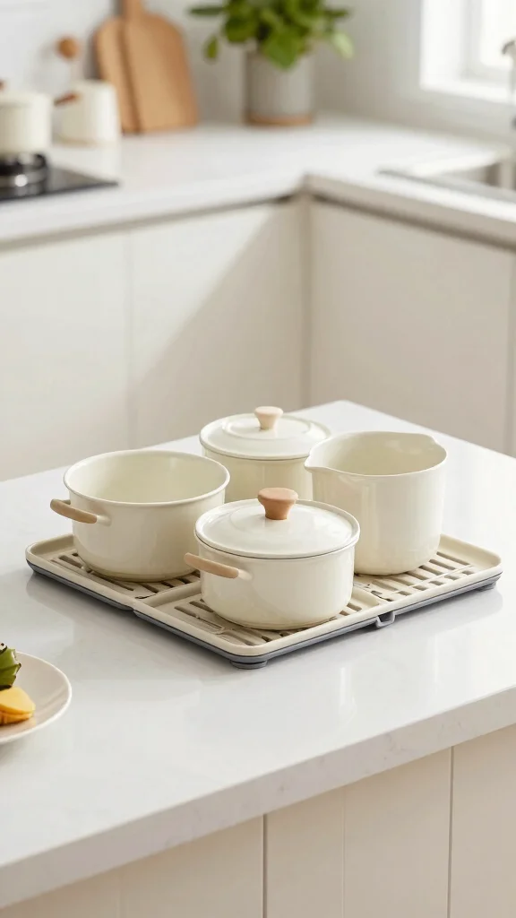 12 Pot Organizer Ideas for a Tidy Functional Kitchen Storage Setup - 9. Foldable Pot Holders 1