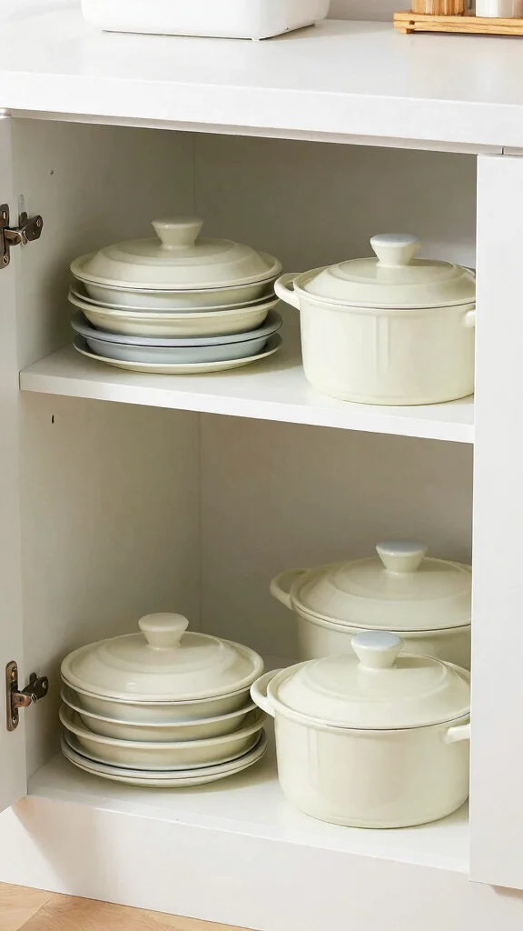 12 Pot With Lid Storage Ideas for an Organized Easy-Access Kitchen - 12. Foldable Pot Lids 1