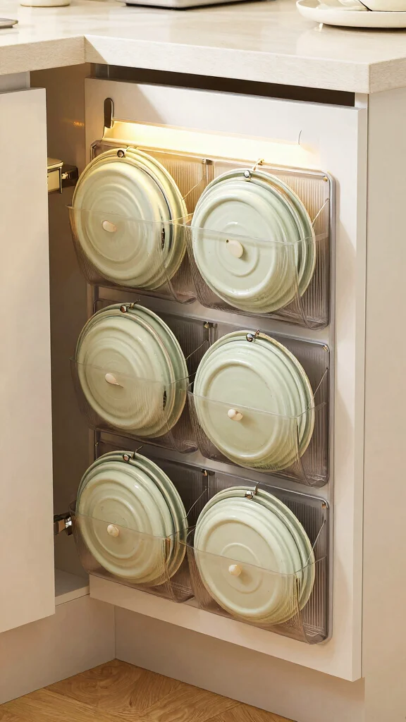 12 Pot With Lid Storage Ideas for an Organized Easy-Access Kitchen - 4. Over-the-Door Storage Solutions 1