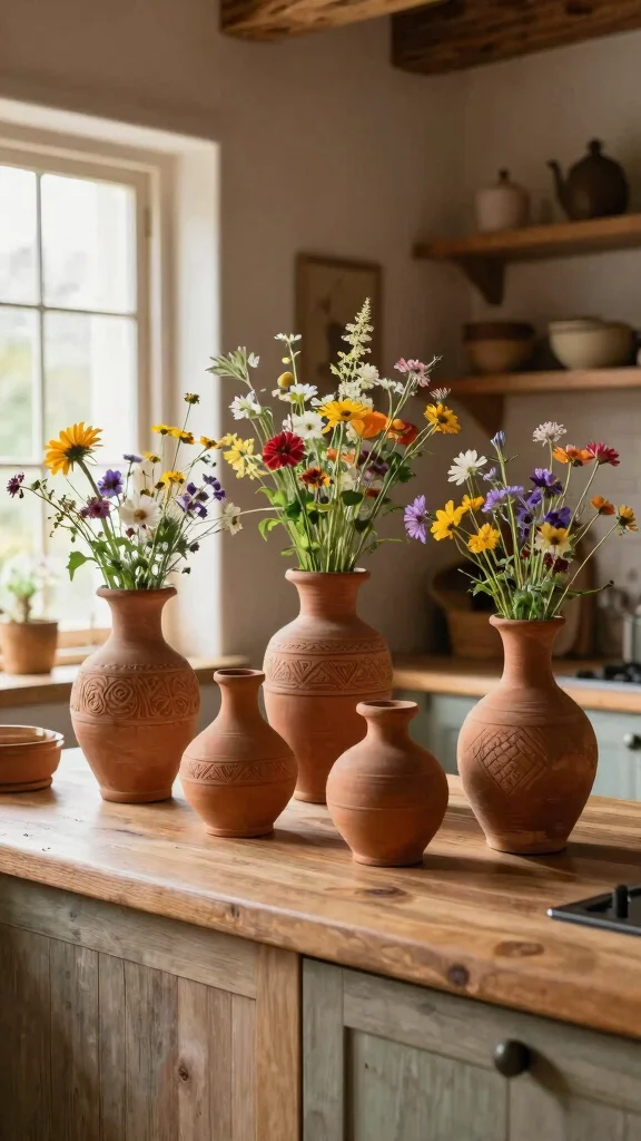 12 Pottery Vase Ideas for a Handmade Artisan Home Accent - 1. Terracotta Textures 1