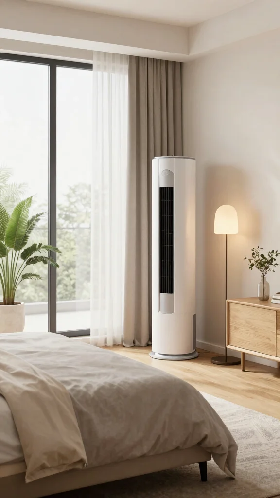 12 Quiet Air Purifier Ideas for Bedrooms, Nurseries, and Light Sleepers - 12. Quiet Tower Air Purifier 1