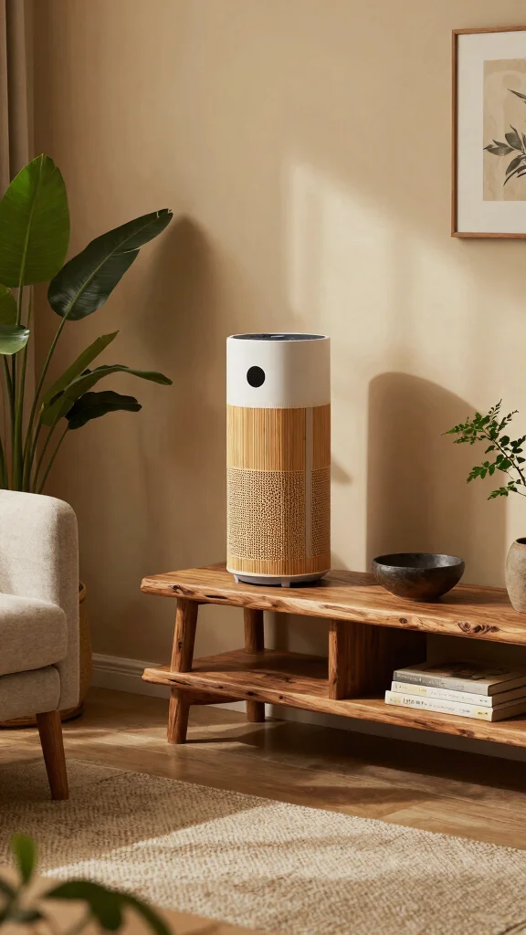 12 Quiet Air Purifier Ideas for Bedrooms, Nurseries, and Light Sleepers - 2. Eco-Friendly Bamboo Air Purifier 1