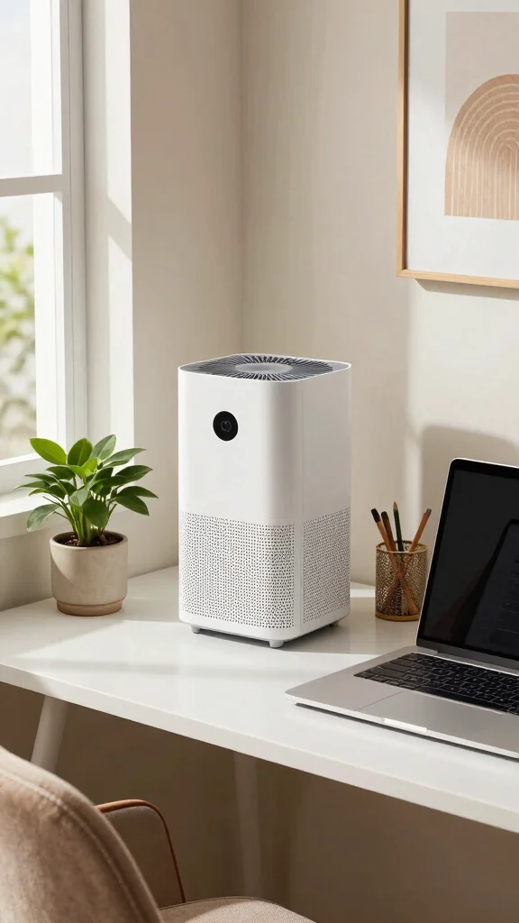 12 Quiet Air Purifier Ideas for Bedrooms, Nurseries, and Light Sleepers - 3. Stylish Desktop Air Purifier 1