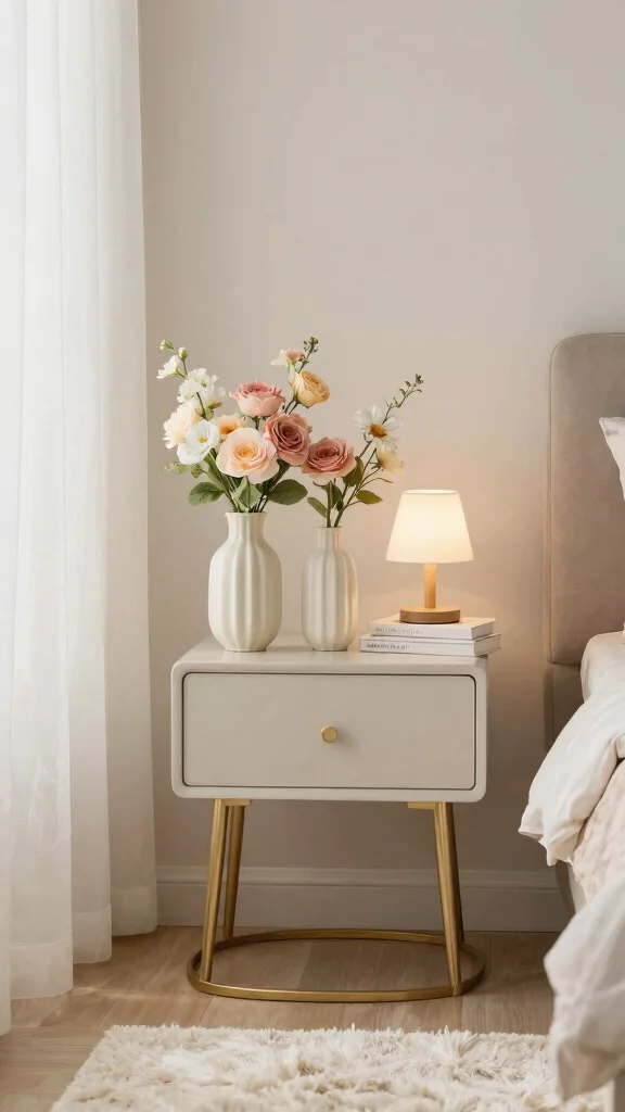 12 Set of 3 Vase Ideas for a Balanced Grouped Home Display - 11. Elegant Faux Flower Set 1