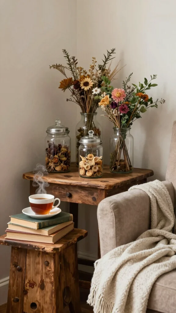 12 Set of 3 Vase Ideas for a Balanced Grouped Home Display - 8. Vintage-Inspired Apothecary Jars 1