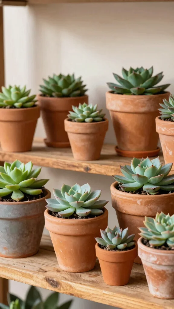 12 Succulent Pot Ideas for a Cute Low-Maintenance Plant Display - 1. Terracotta Charm 1