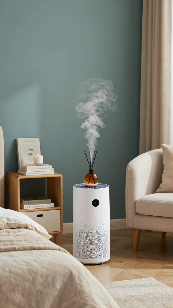 12 Tower Air Purifier Ideas for Large Rooms and Open-Plan Living Spaces - 10. Air Purifier with Aroma Diffuser 1
