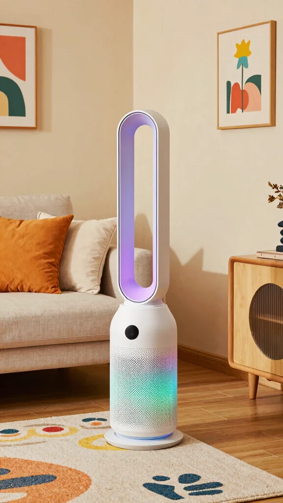 12 Tower Air Purifier Ideas for Large Rooms and Open-Plan Living Spaces - 8. Customizable Color Options 1