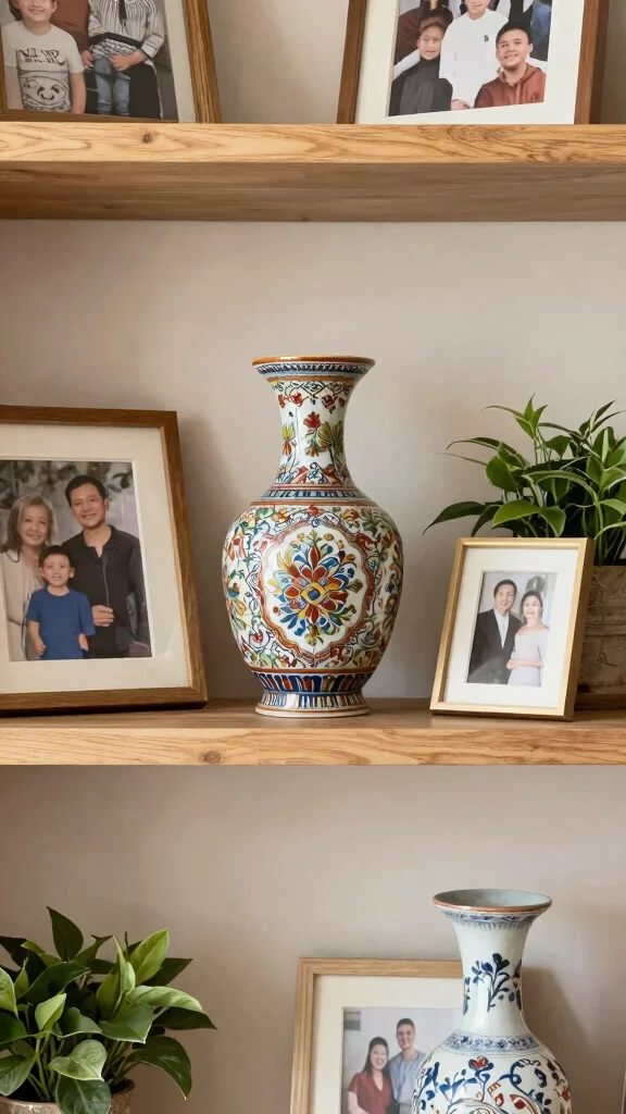 12 Vase Set Ideas for a Coordinated Layered Home Display - 10. Family Heirlooms 1