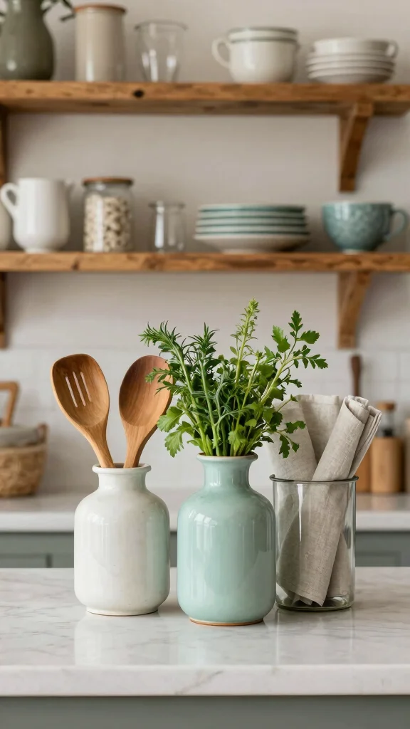 12 Vase Set Ideas for a Coordinated Layered Home Display - 6. Utilitarian Elegance 1