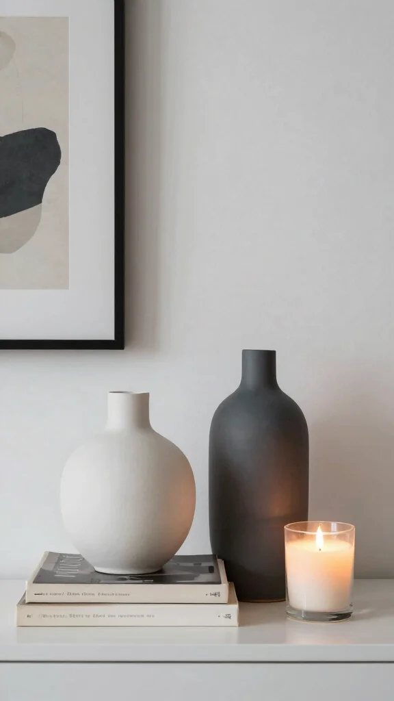 12 Vase Set Ideas for a Coordinated Layered Home Display - 9. Grouping with Accessories 1