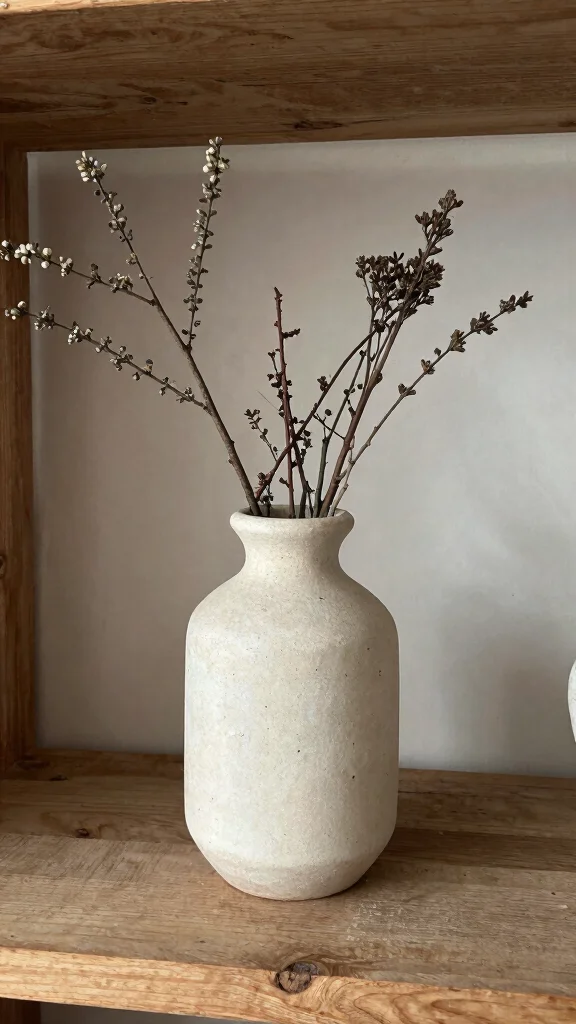 12 Vase With Branch Ideas for a Minimal Architectural Home Display - 12. Handcrafted Vases with Foraged Branches 1