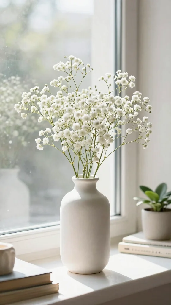 12 Vase With Branch Ideas for a Minimal Architectural Home Display - 4. Soft White Ceramic Vases with Delicate Blooms 1
