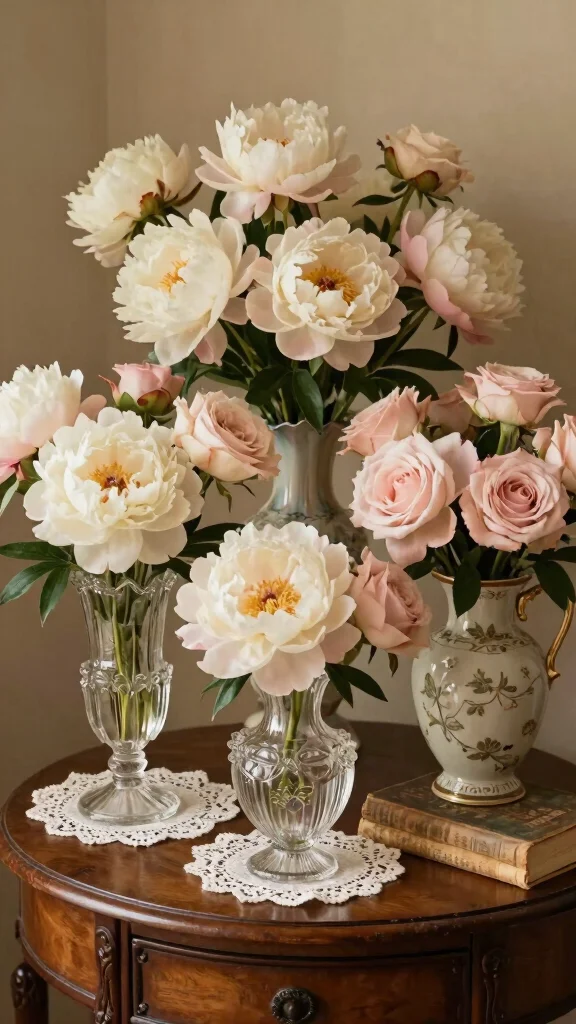 12 Vase With Greenery Ideas for a Fresh Natural Home Accent - 7. Vintage Elegance 1