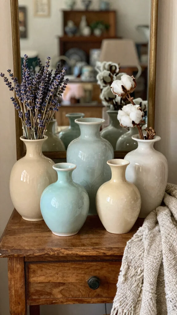 12 Vintage Vase Ideas for a Nostalgic Collected Home Display - 1. The Classic Ceramic Vase 1