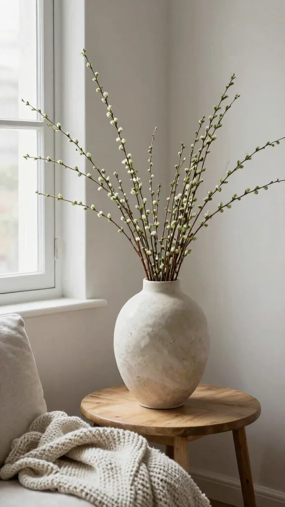 12 XL Floor Vase Ideas for a Dramatic Statement-Making Home Display - 10. Nature-Inspired Organic Shapes 1