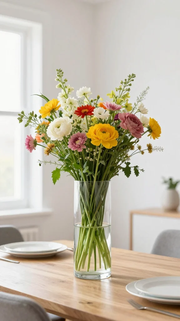 12 XL Floor Vase Ideas for a Dramatic Statement-Making Home Display - 6. Minimalist Glass Designs 1