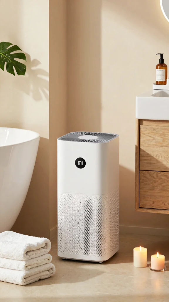 12 Xiaomi Air Purifier Ideas for a Smart Budget-Friendly Clean Air Solution - 6. The Relaxing Bathroom 1