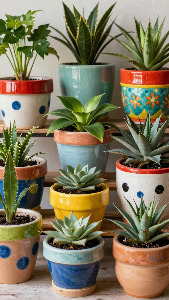 13 Ceramic Plant Pot Ideas for a Beautiful Artisan Garden or Interior - 12. Creative Upcycled Pot Designs 1