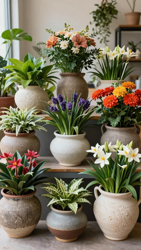 13 Ceramic Plant Pot Ideas for a Beautiful Artisan Garden or Interior - 7. Artisan Craftsmanship with Unique Shapes 1