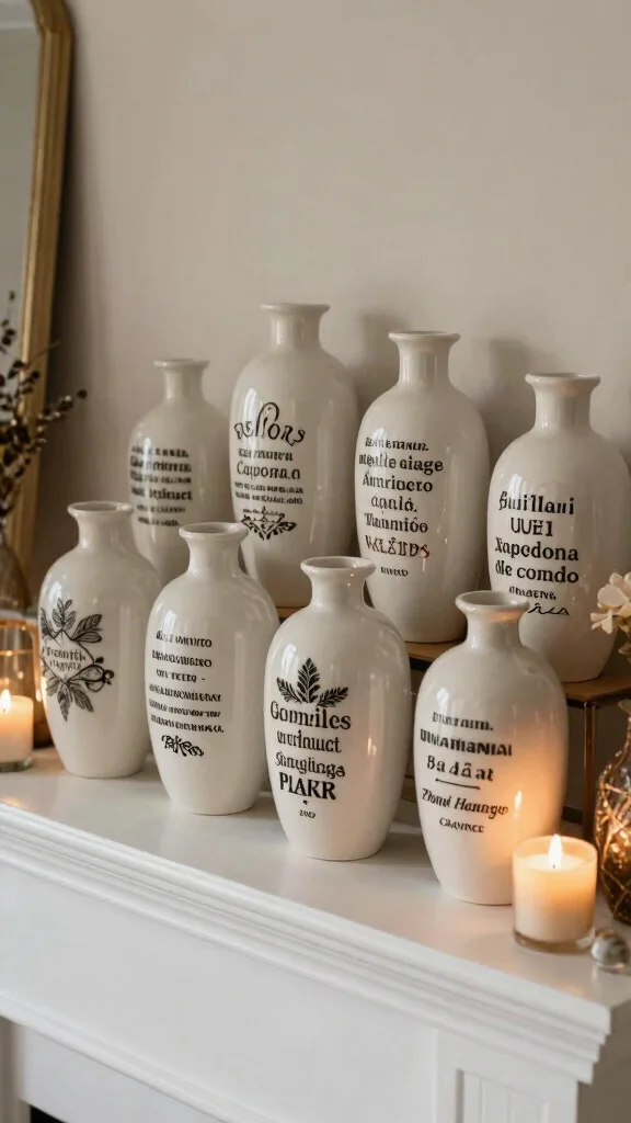 13 Ceramic Vase Ideas for a Handcrafted Earthy Home Accent - 10. Personalized Touch: Custom Engraved Vases 1