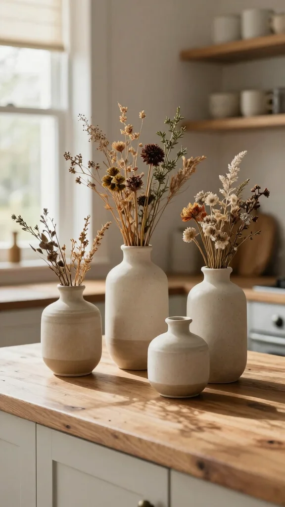 13 Ceramic Vase Ideas for a Handcrafted Earthy Home Accent - 4. Earthy Tones: Neutral Stoneware Vases 1