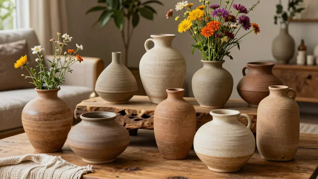 13 Ceramic Vase Ideas for a Handcrafted Earthy Home Accent