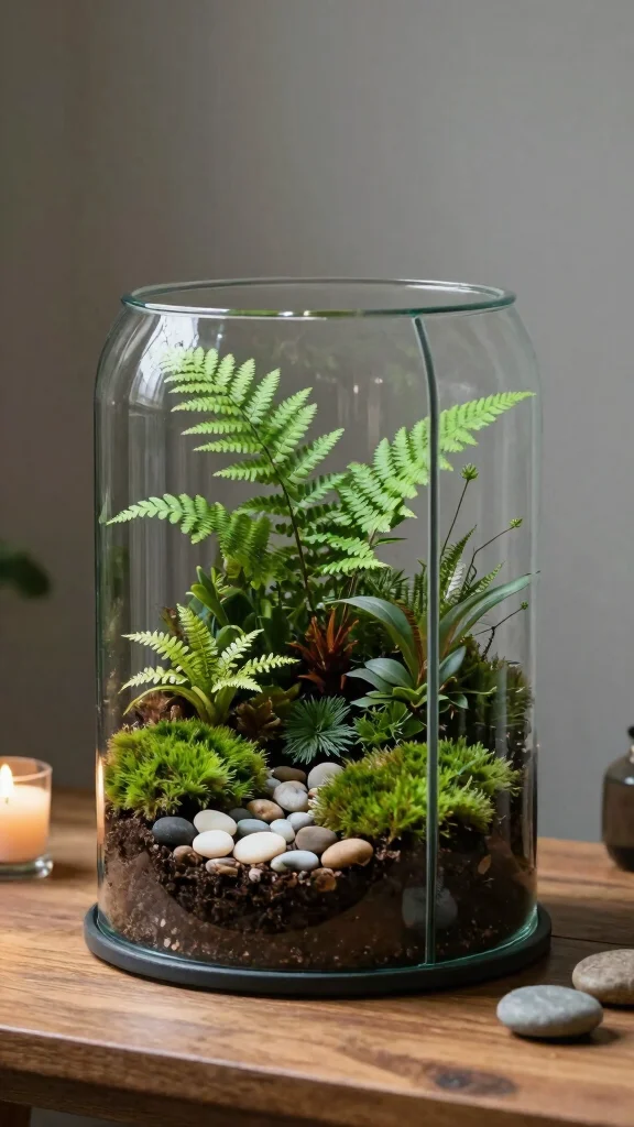 13 Indoor Plant Pot Ideas for a Stylish Thriving Home Garden - 10. Glass Terrariums 1