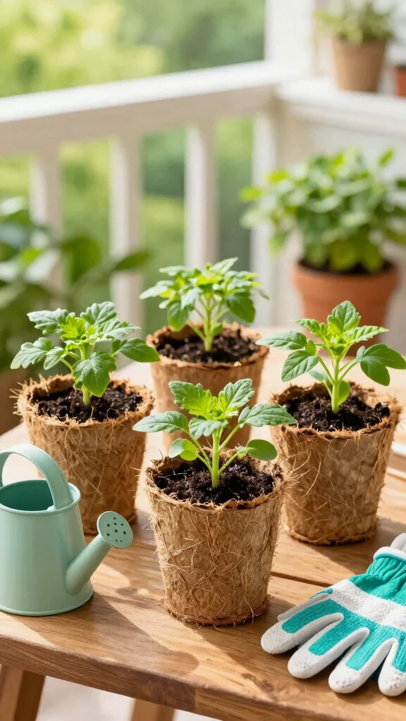 13 Indoor Plant Pot Ideas for a Stylish Thriving Home Garden - 4. Biodegradable Pots 1