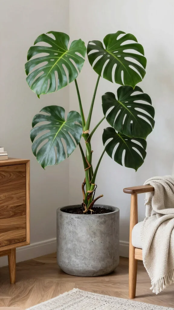 13 Indoor Plant Pot Ideas for a Stylish Thriving Home Garden - 8. Stylish Concrete Planters 1