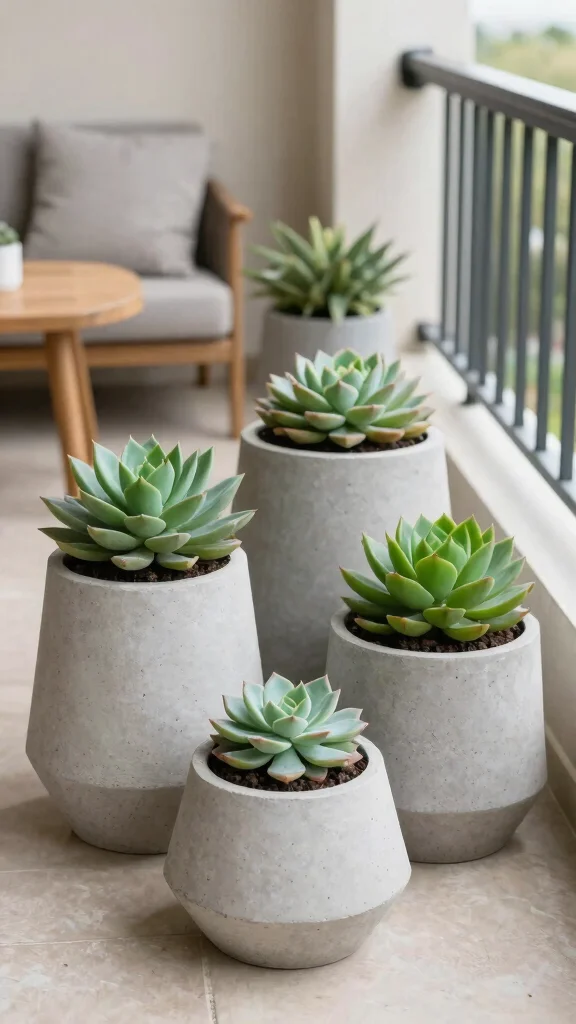13 Plant Pot Ideas for Indoor Outdoor and Every Garden Style - 3. Modern Concrete Planters 1