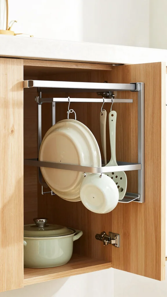 13 Pots and Pans Storage Ideas for Small Kitchens and Large Ones - 4. Over-the-Door Storage 1