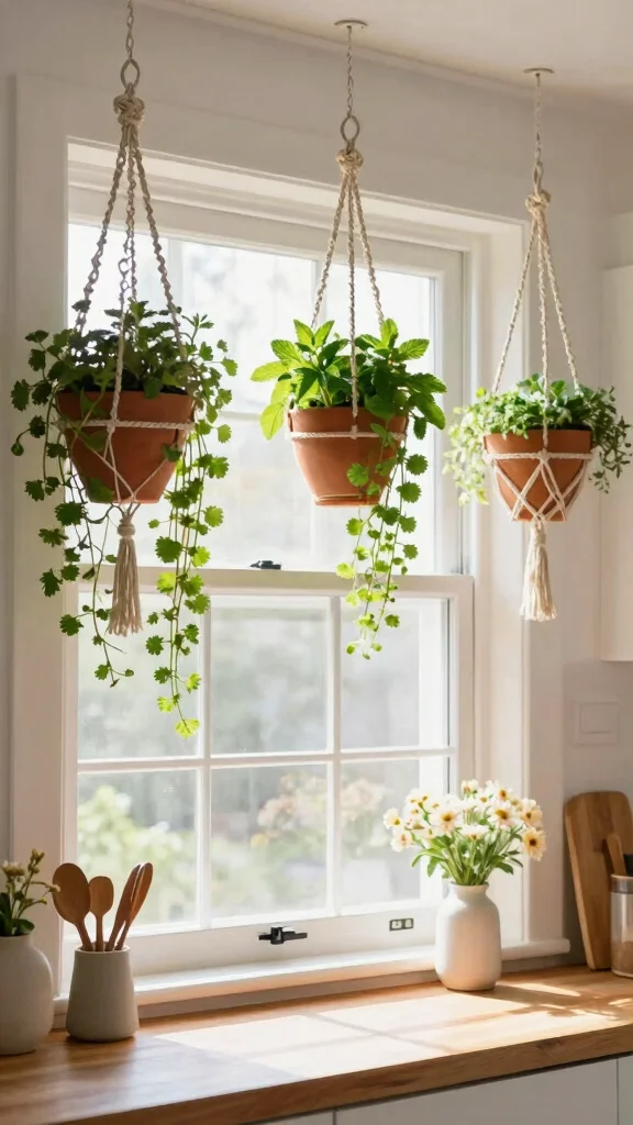 13 Terracotta Pot Concepts for a Warm Classic Natural Plant Display - 2. Hanging Terracotta Planters 1