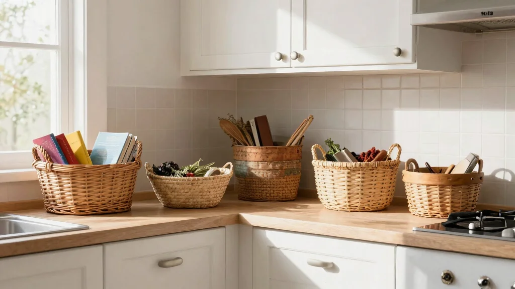 12 Basket Ideas for the Top of Kitchen Cabinets - marketfurniture.blog